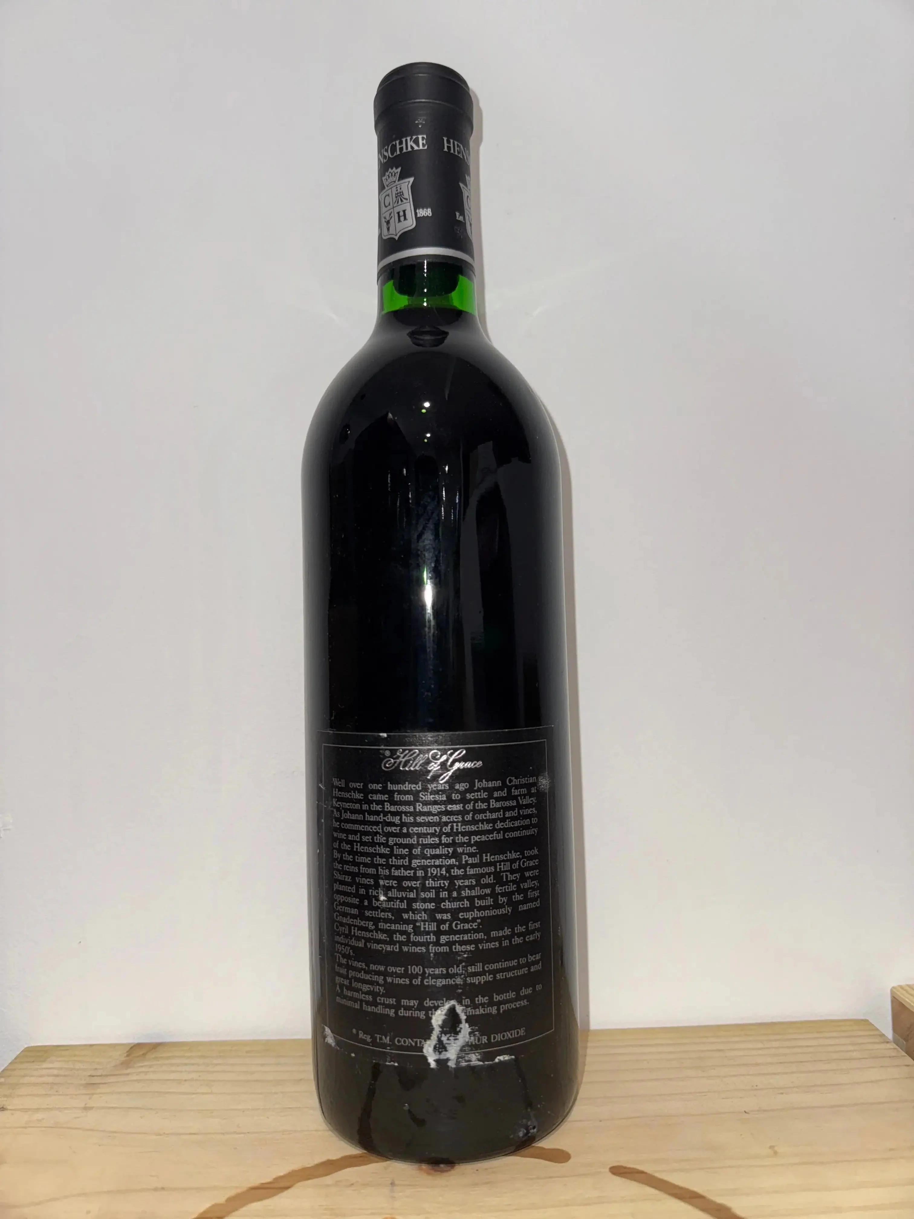 1989 Henschke Hill Of Grace Shiraz 750ml - Image 3