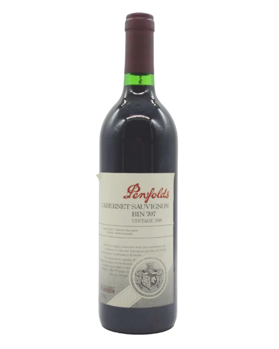1998 Penfolds Bin 707 Cabernet Sauvignon 750ml - Image 2