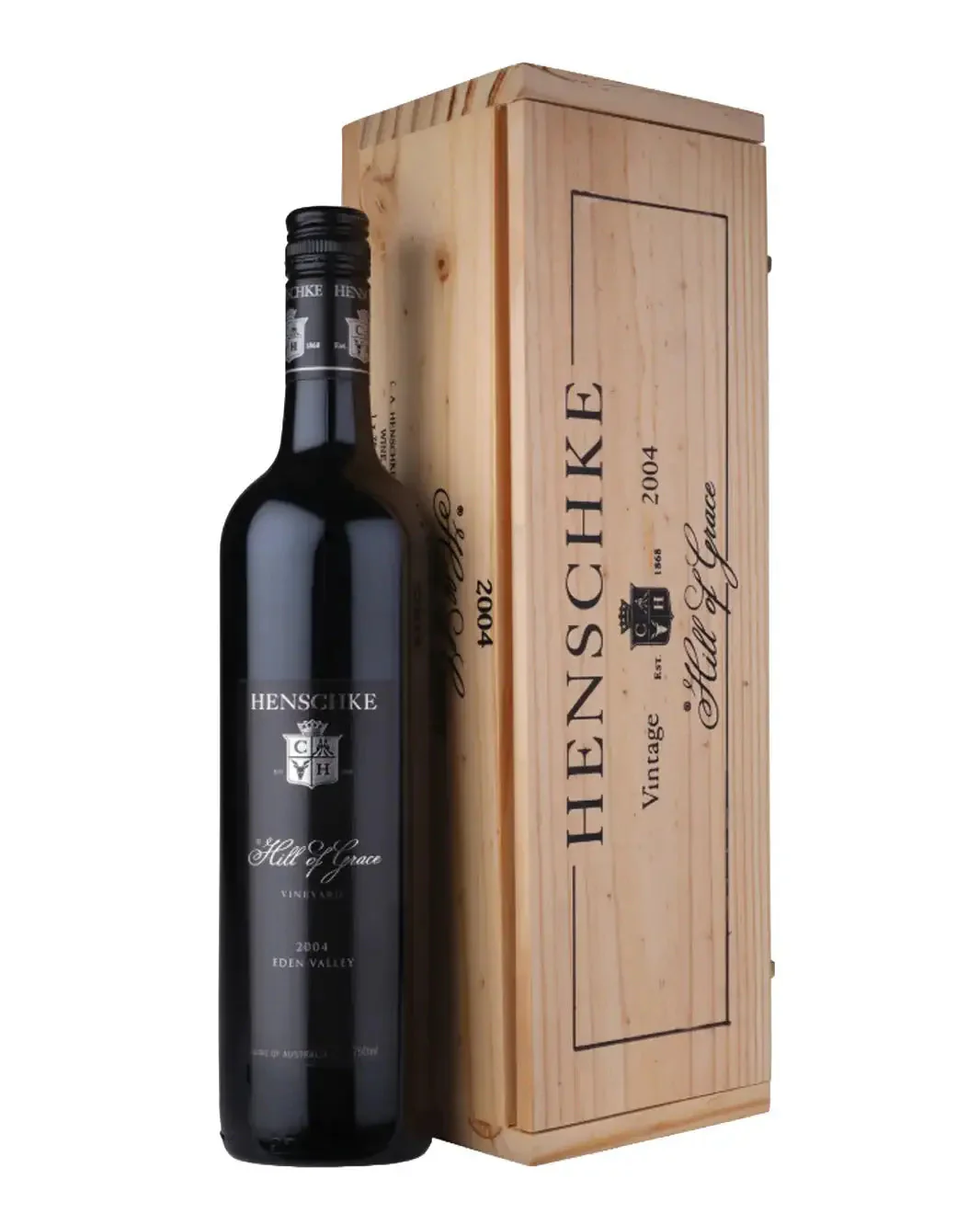 2004 Henschke Hill of Grace Shiraz 750ml Original Wooden Box - Image 3