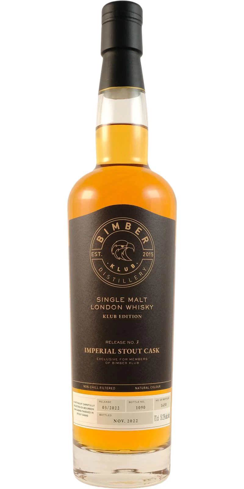 Bimber Klub Release No3 Imperial Stout Cask 51.2%