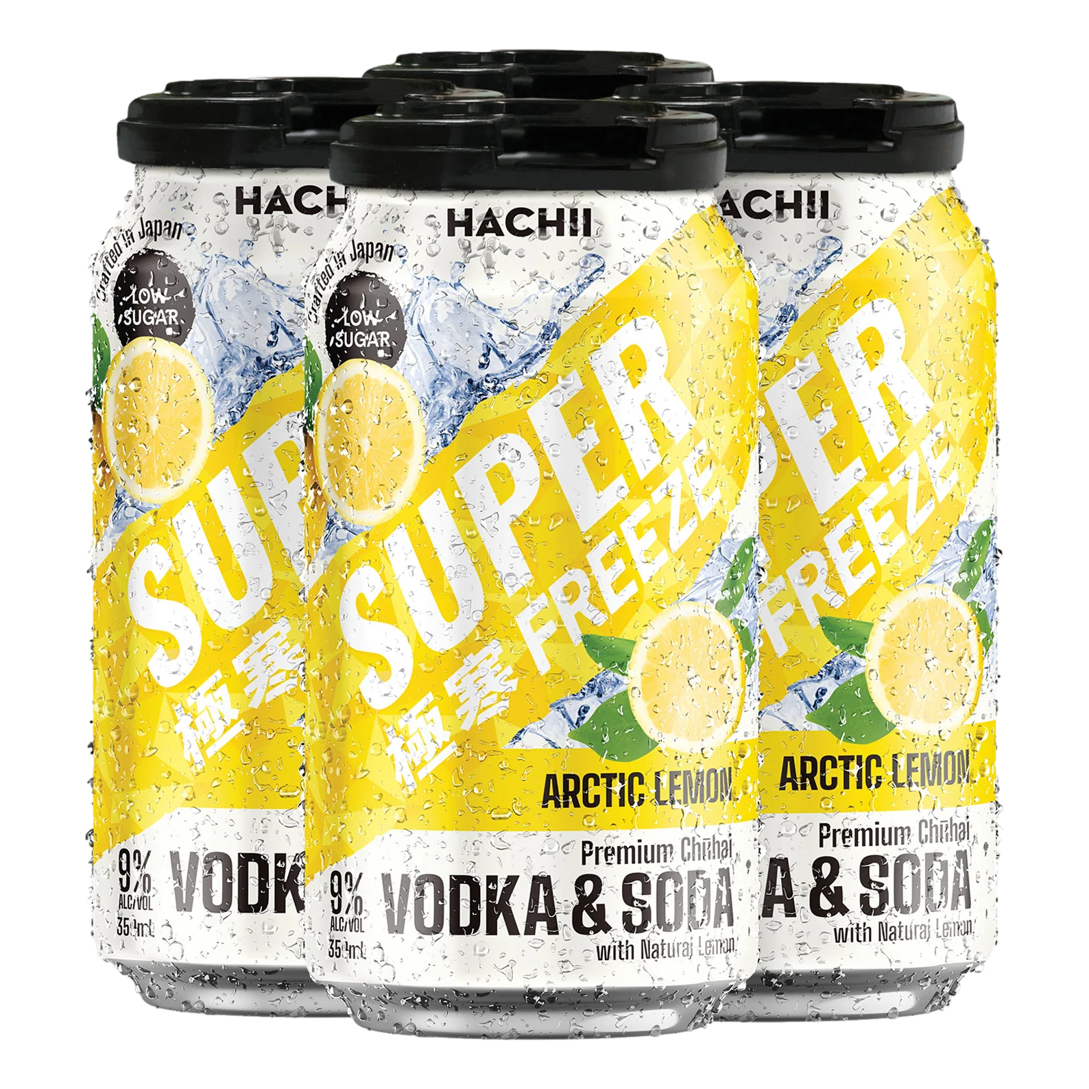 Hachii Super Freeze Arctic Lemon 9% 350ml Can - Image 2