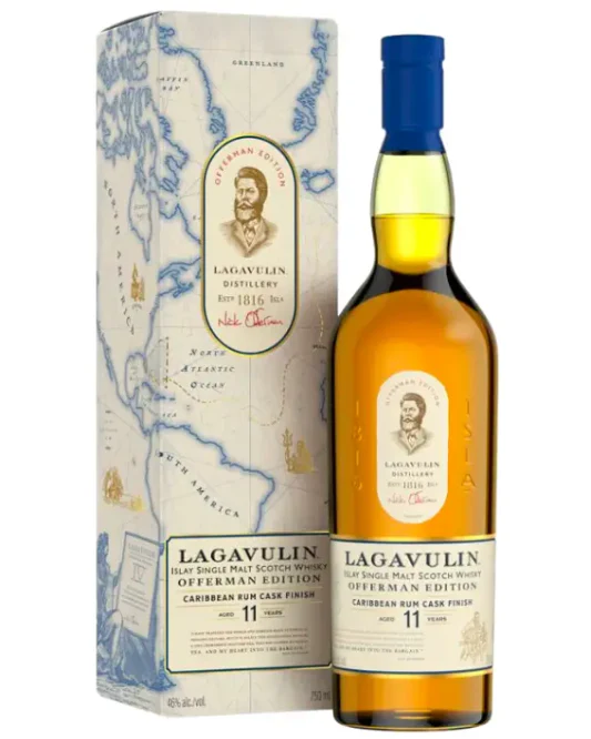 Lagavulin Offerman Edition Caribbean Rum Cask Finish Aged 11 Years Scotch Whisky 750ml