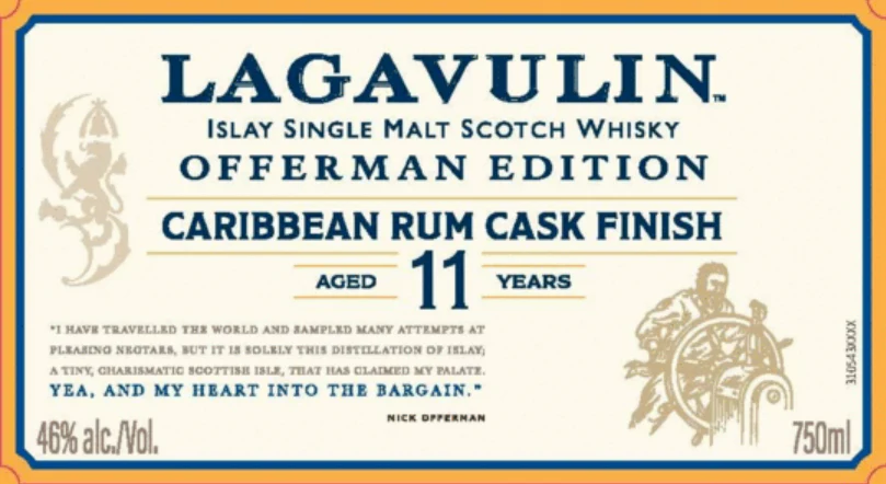 Lagavulin Offerman Edition Caribbean Rum Cask Finish Aged 11 Years Scotch Whisky 750ml - Image 3